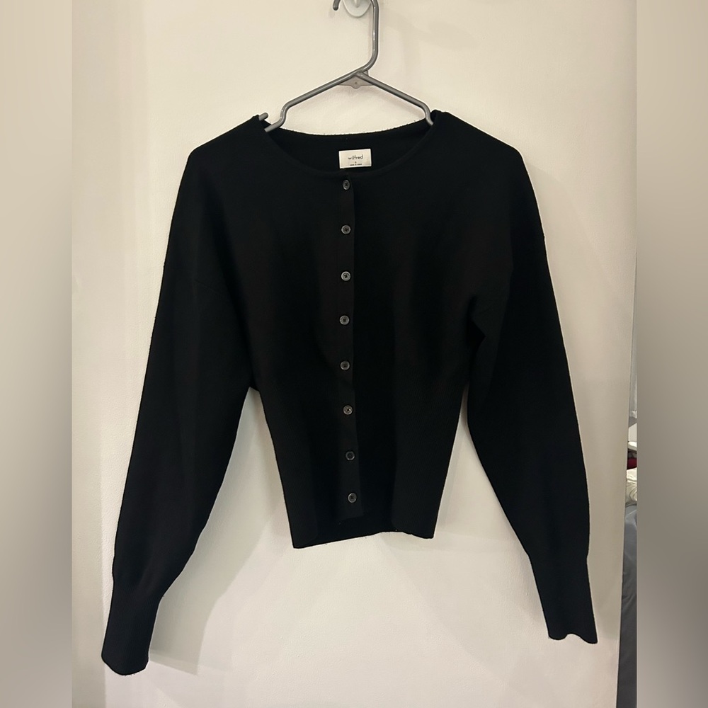 Wilfred Black Golightly Knit Cardigan